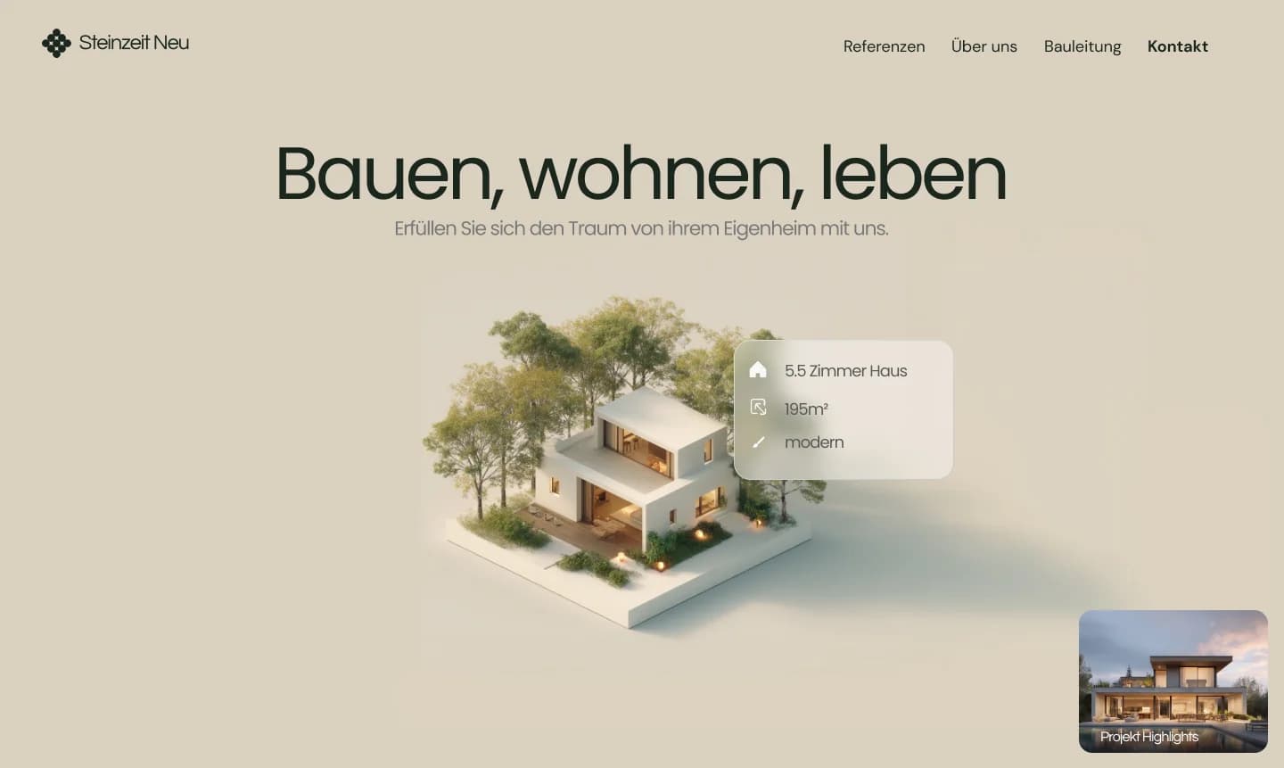 Wohnen Leben frame